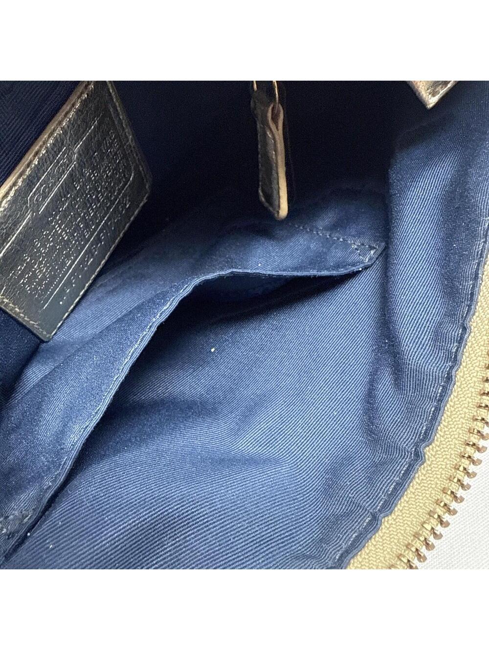 Coach Poppy Signature Script New York 1941 Navy/Gold/Metallic - Picture 14 of 15